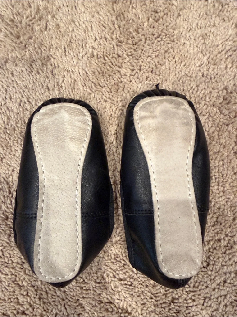 Girls Size 10 Black Ballet Slippers